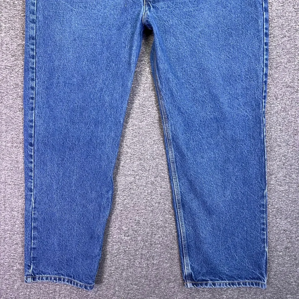 Carhartt Jeans Mens 42x29 Blue RelaxedWorkwear B480-DVB Straight Rugged Denim‎